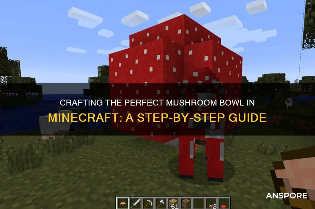 how to make a mushroom bowl in mc