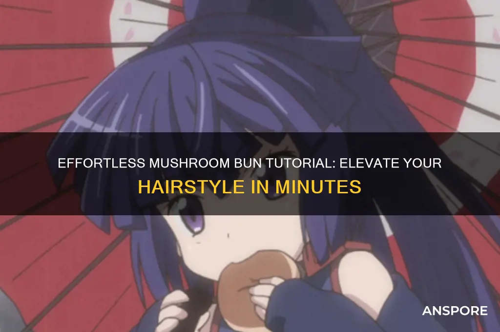 how to make a mushroom bun on your hair