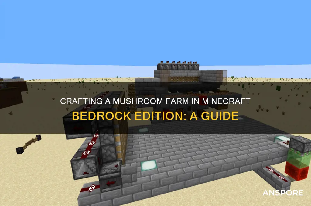 how to make a mushroom farm bedrock edition