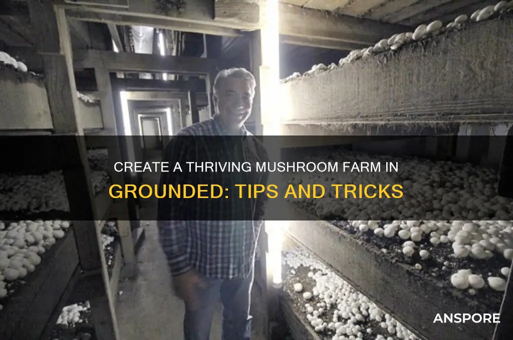 how to make a mushroom farm in grounded