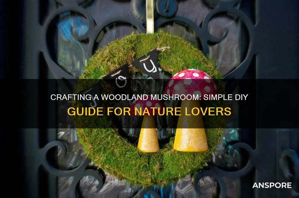 how to make a mushroom for woodland