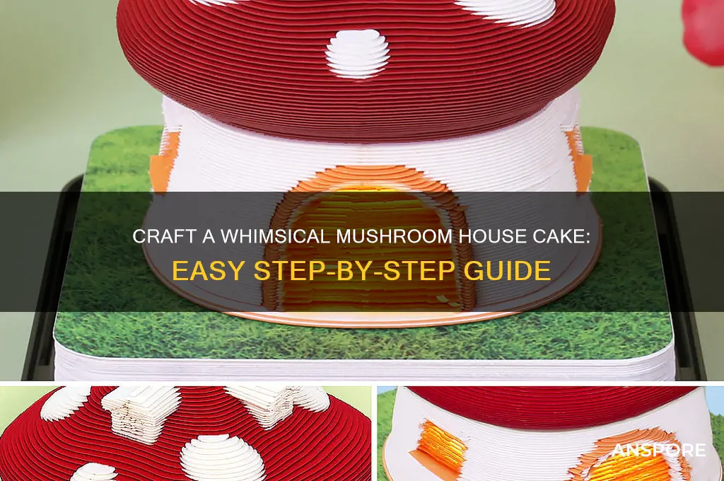 how to make a mushroom house cake