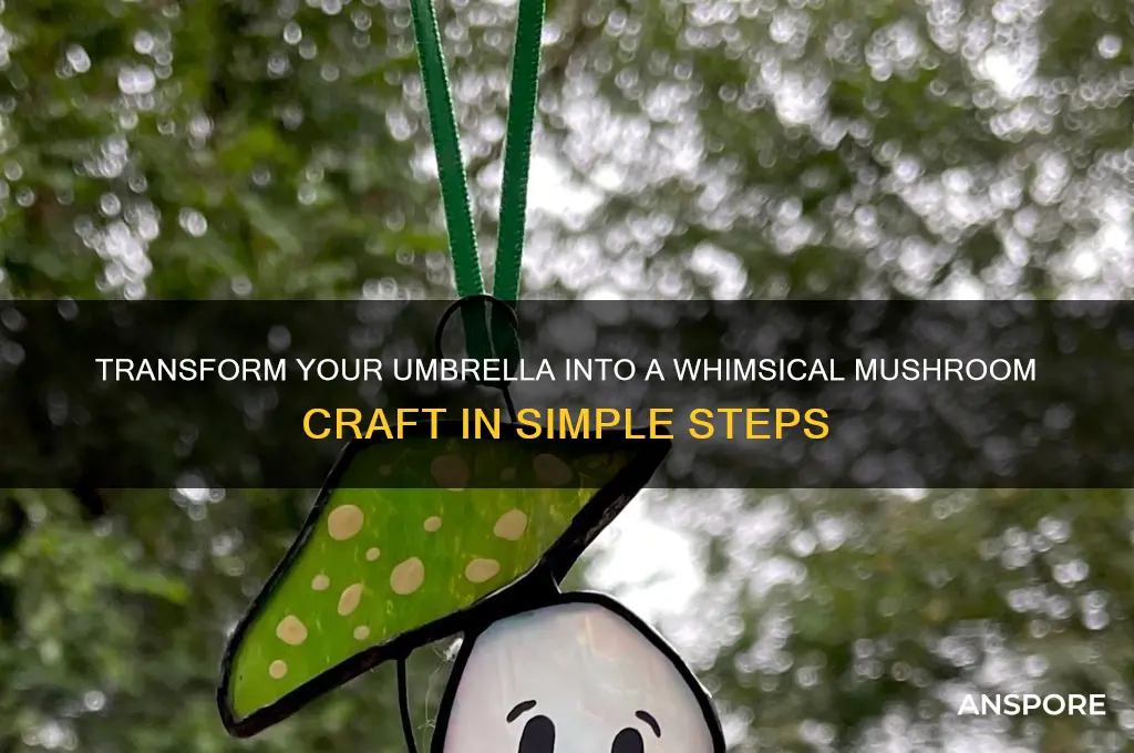 how to make a mushroom out of an umbrella