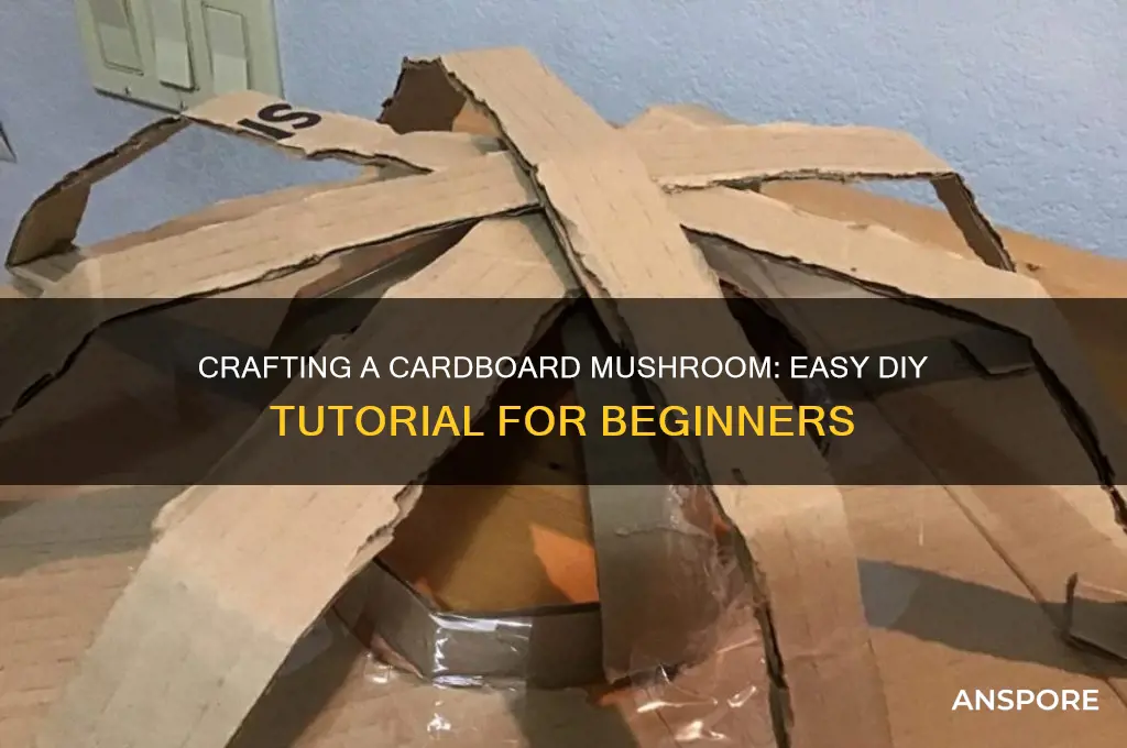 how to make a mushroom out of cardboard