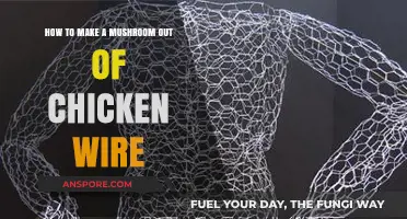 Crafting a Mushroom Sculpture Using Chicken Wire: A Step-by-Step Guide