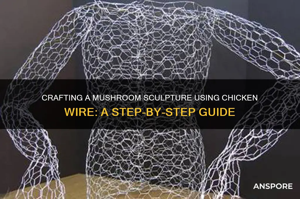 how to make a mushroom out of chicken wire