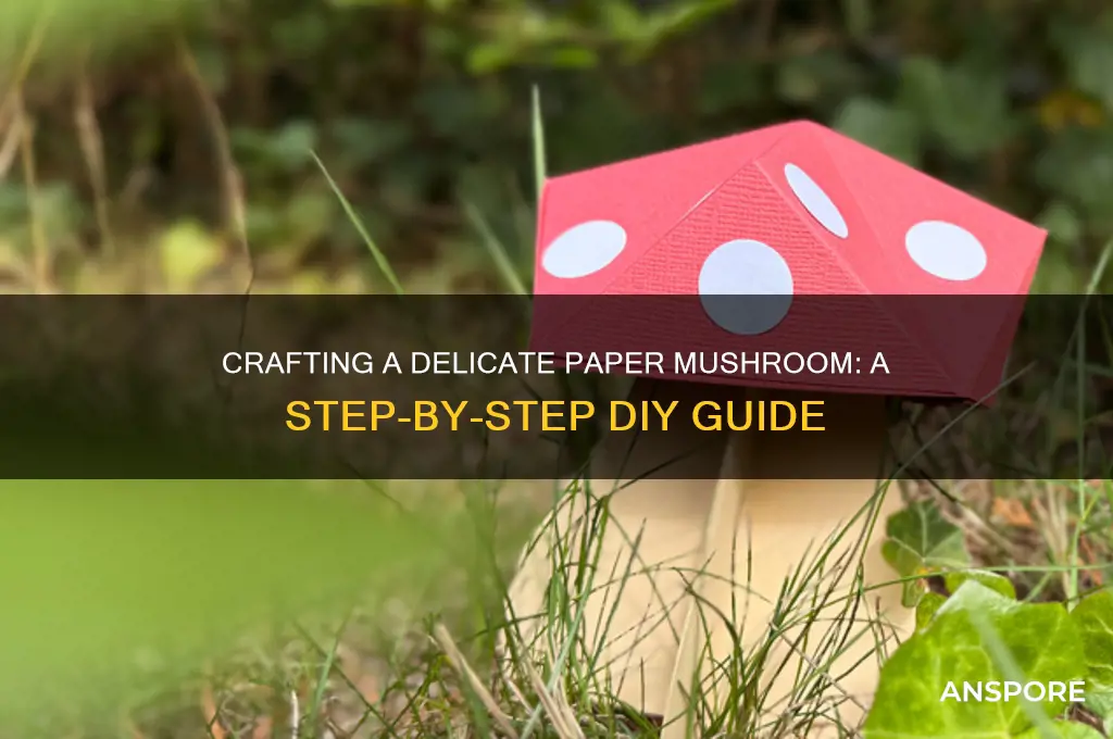 how to make a mushroom out of paper