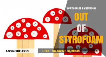 Crafting a Lifelike Mushroom from Styrofoam: Easy DIY Guide