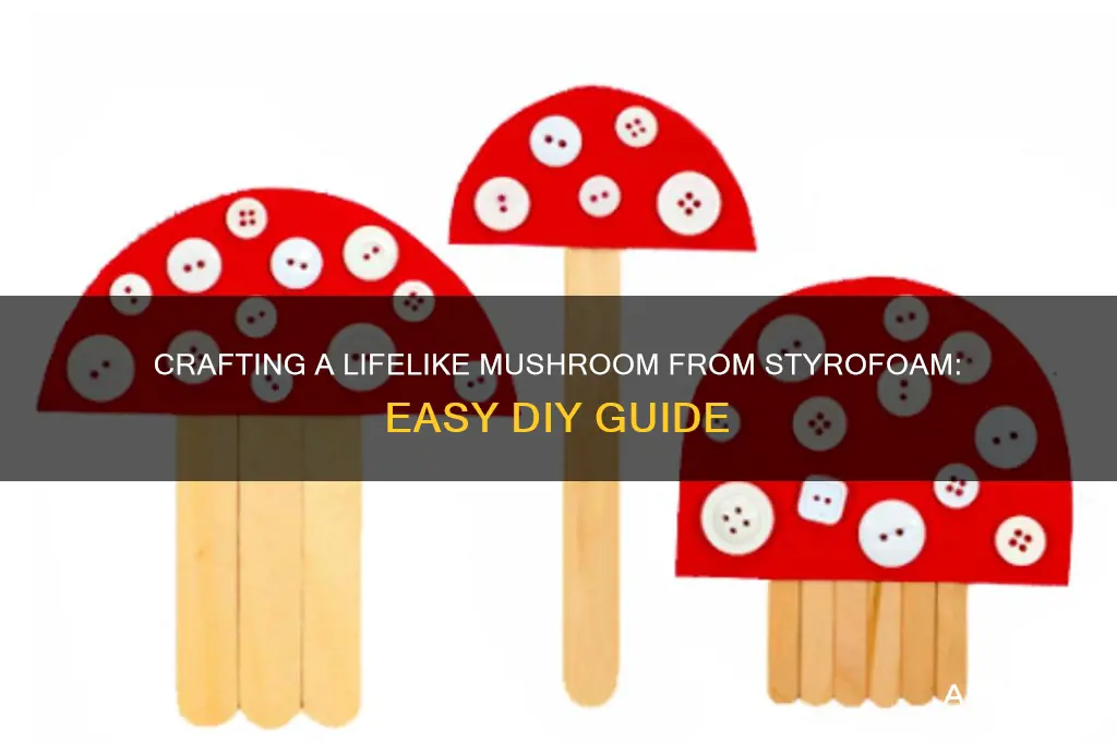 how to make a mushroom out of styrofoam