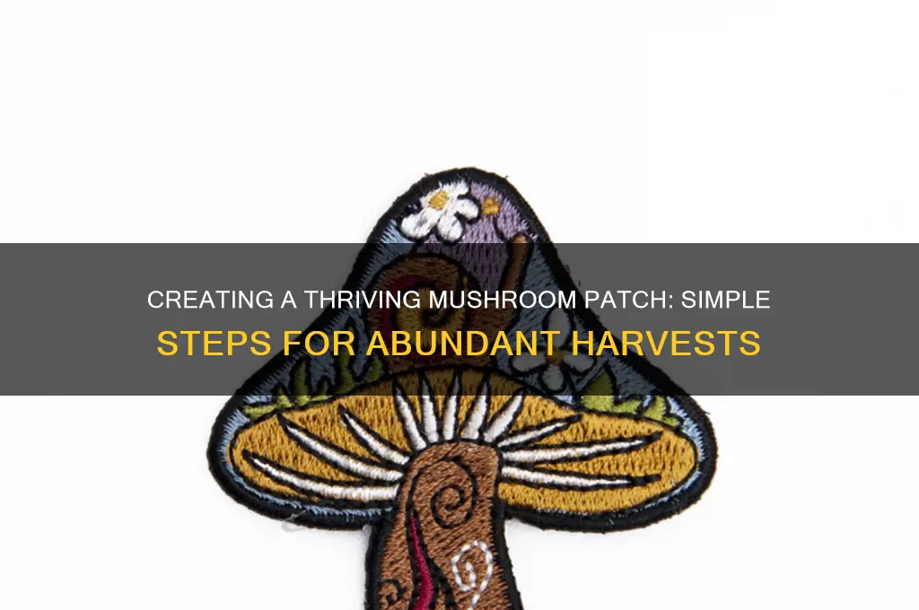 how to make a mushroom patch