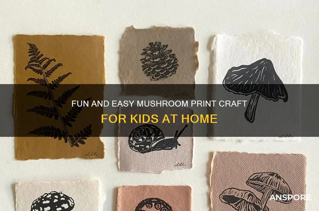 how to make a mushroom print for kids