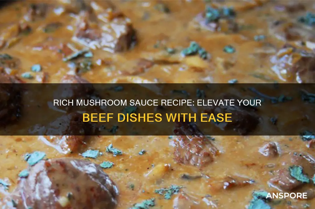 how to make a mushroom sauce for beef