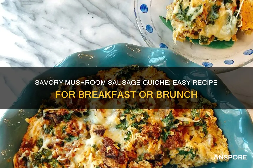 how to make a mushroom sausage quiche