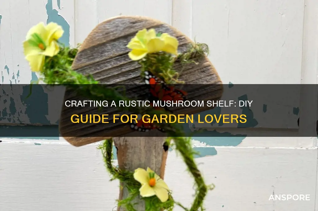how to make a mushroom shelf