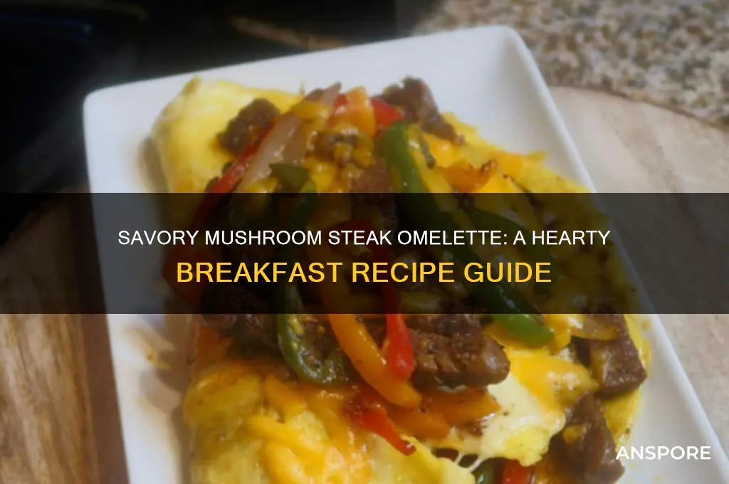 how to make a mushroom steak omelette