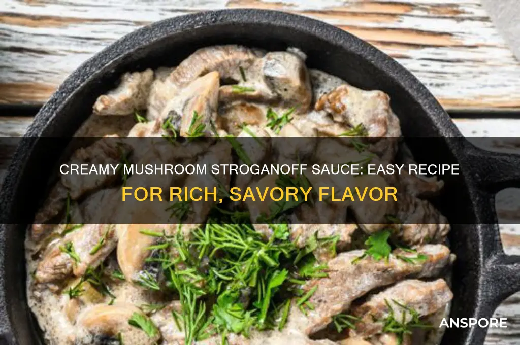how to make a mushroom stroganoff sauce