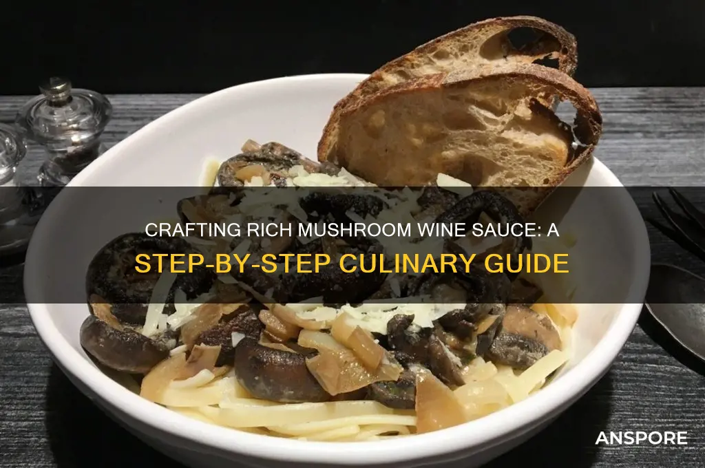 how to make a mushroom wine sauce