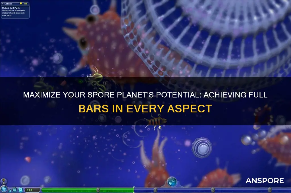 how to make a planet have full bars spore