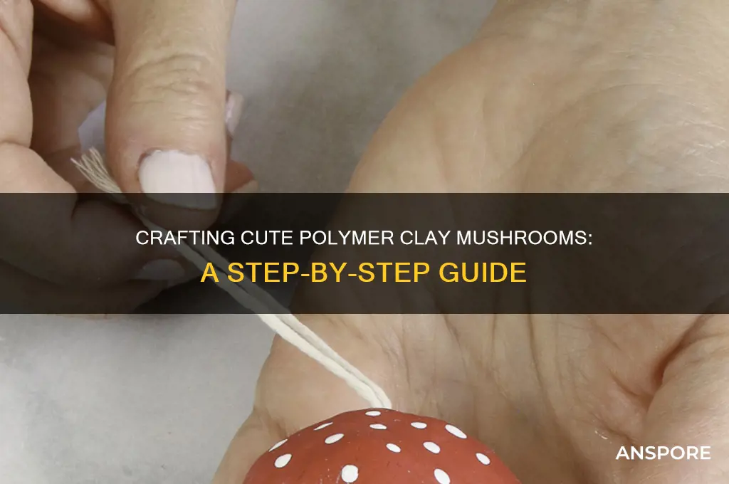 how to make a polymer clay mushroom