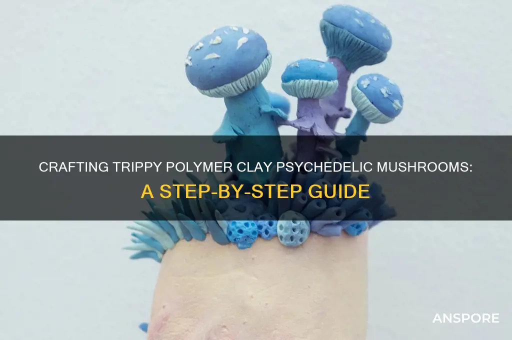 how to make a polymer clay psychedelic mushroom