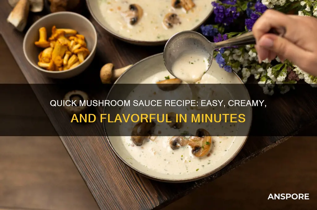 how to make a quick mushroom sauce