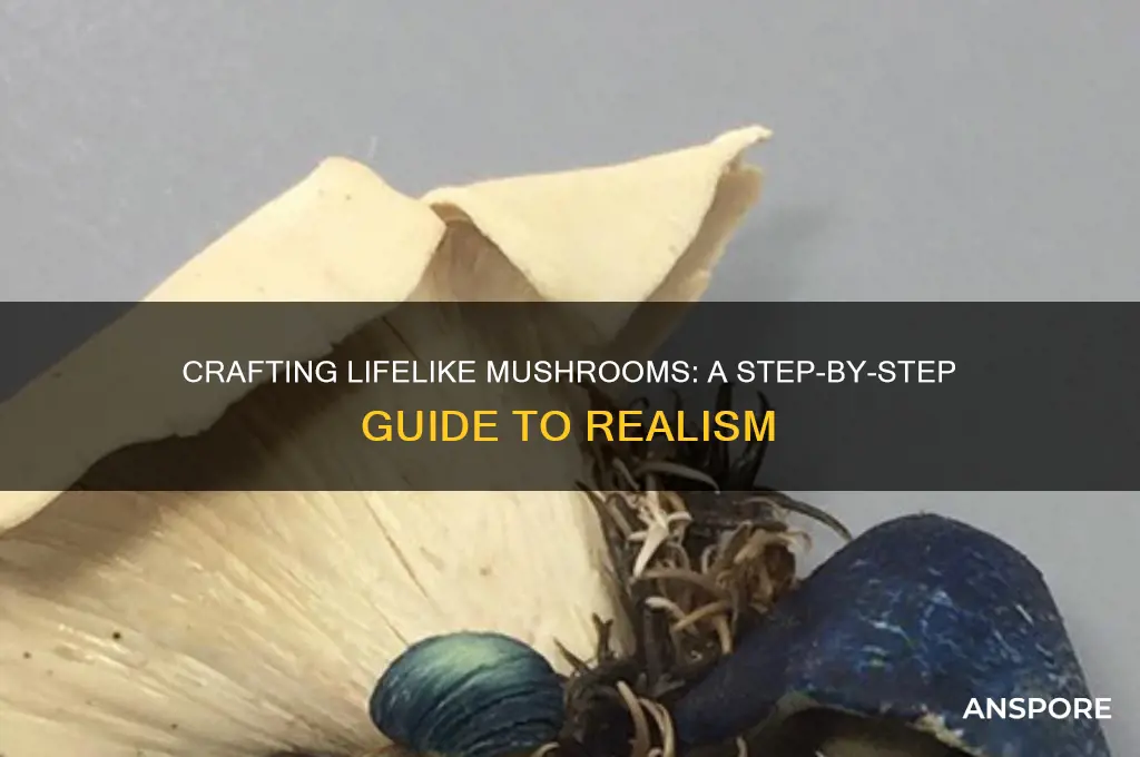how to make a realistic mushroom
