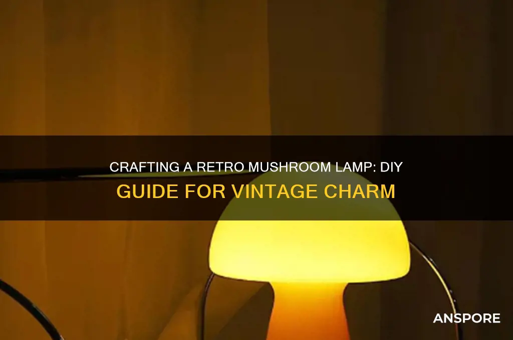 how to make a retro mushroom lamp