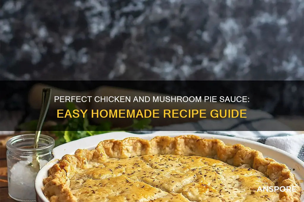 how to make a sauce for chicken and mushroom pie