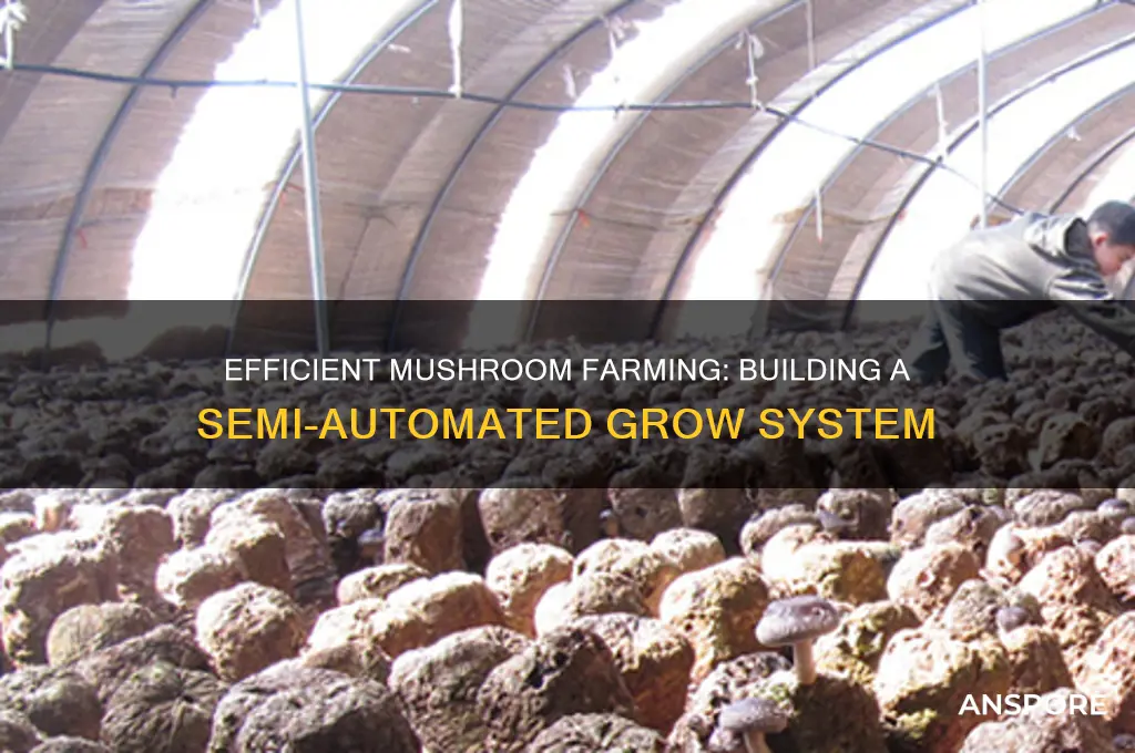 how to make a semi automated mushroom farm