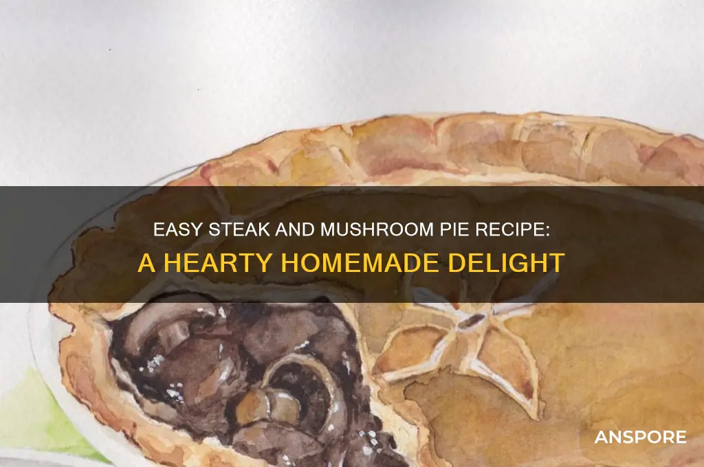 how to make a simple steak and mushroom pie