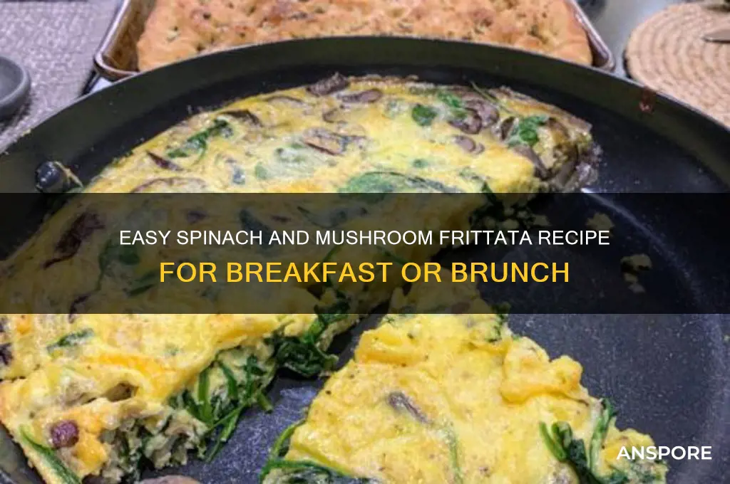 how to make a spinach and mushroom frittata
