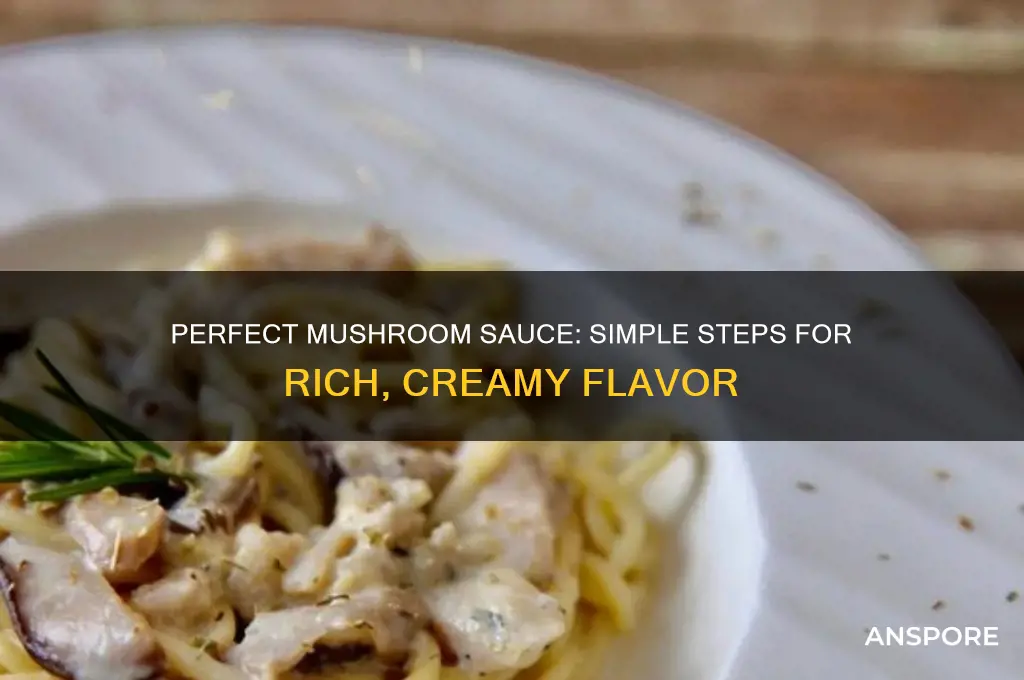 how to make a suace for mushrooms