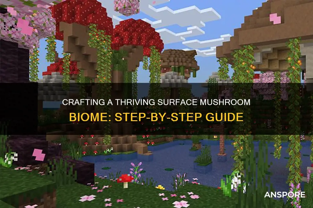 how to make a surface mushroom biome