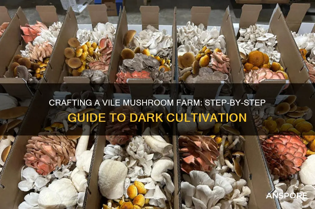 how to make a vile mushroom farm