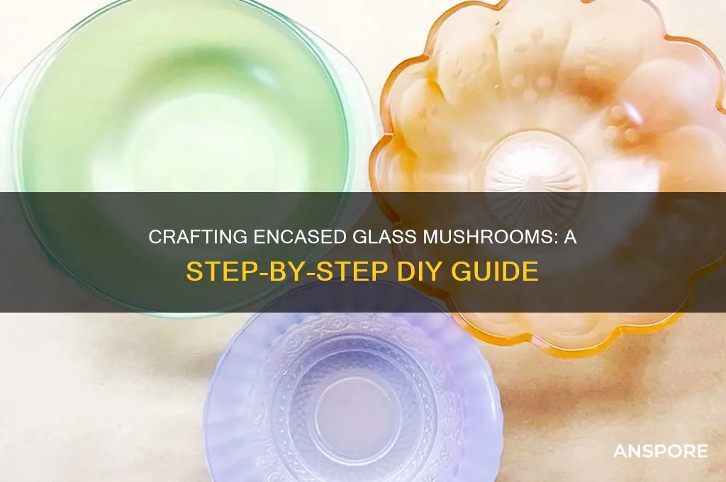 how to make an encased glass mushroom