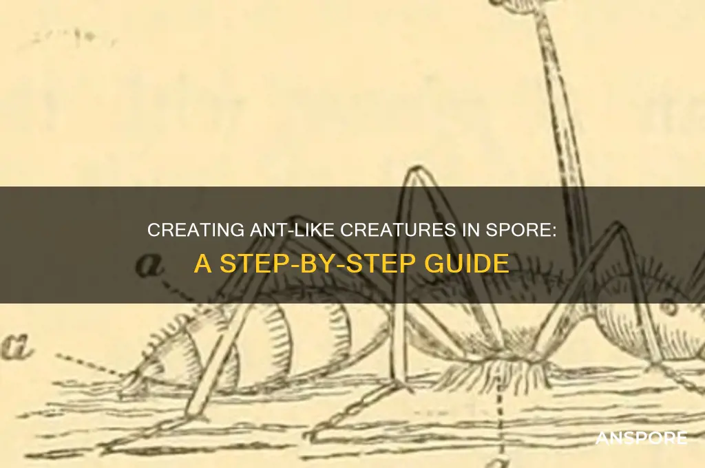 how to make ants in spore