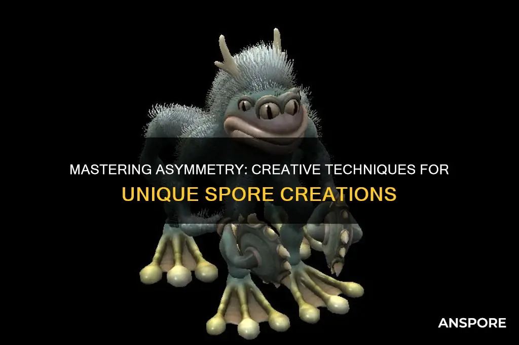 how to make asymmetrical parts in spore