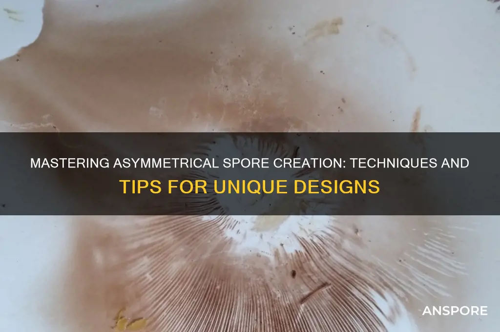 how to make asymmetrical spore