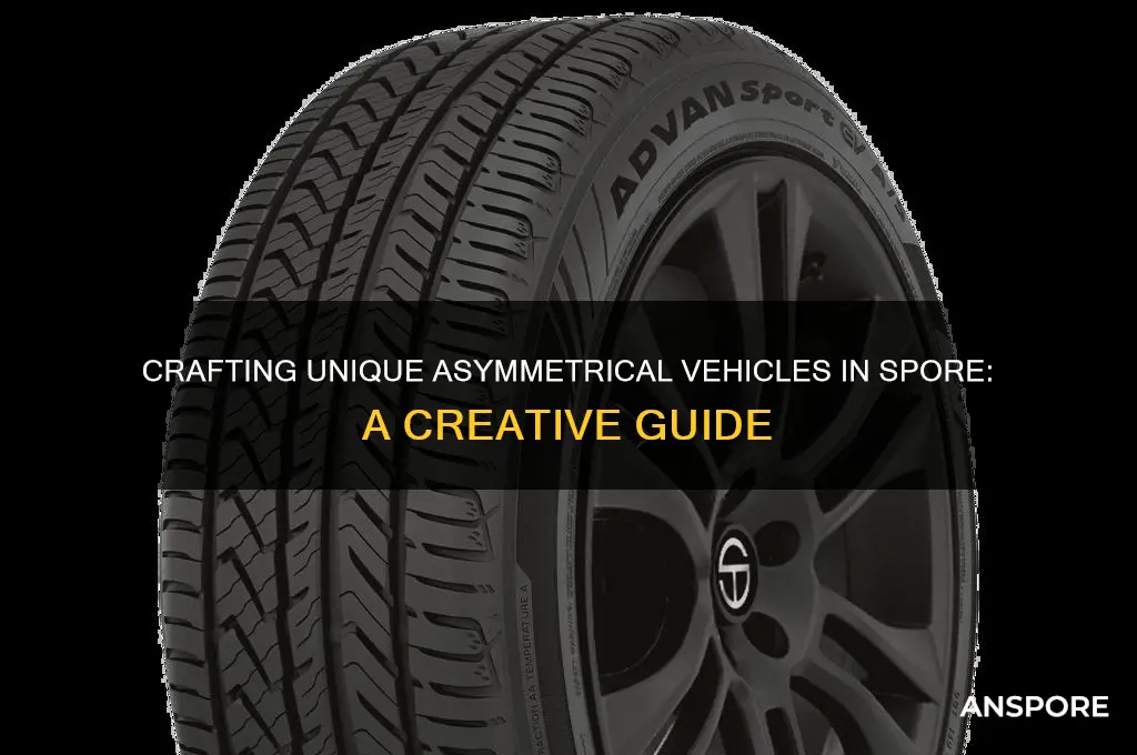 how to make asymmetrical vehicles in spore