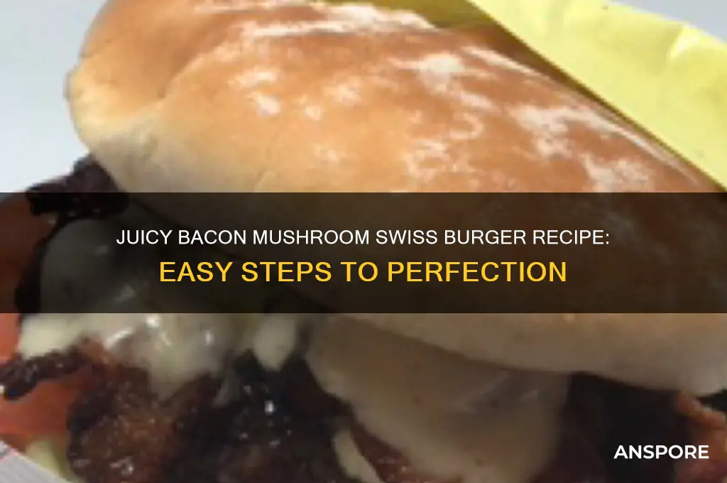 how to make bacon mushroom swiss burger