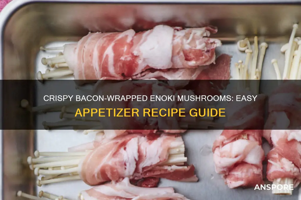 how to make bacon wrapped enoki mushrooms