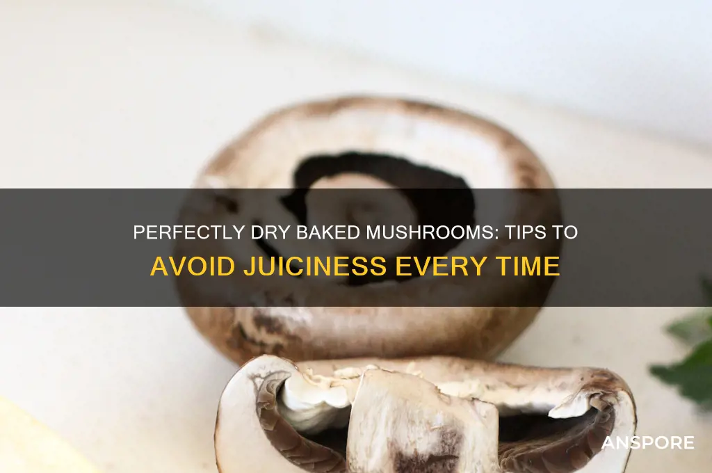 how to make baked mushroom without it getting juicy