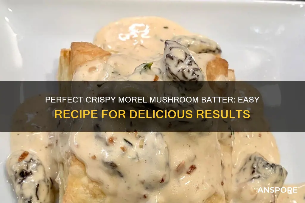 how to make batter for morel mushrooms