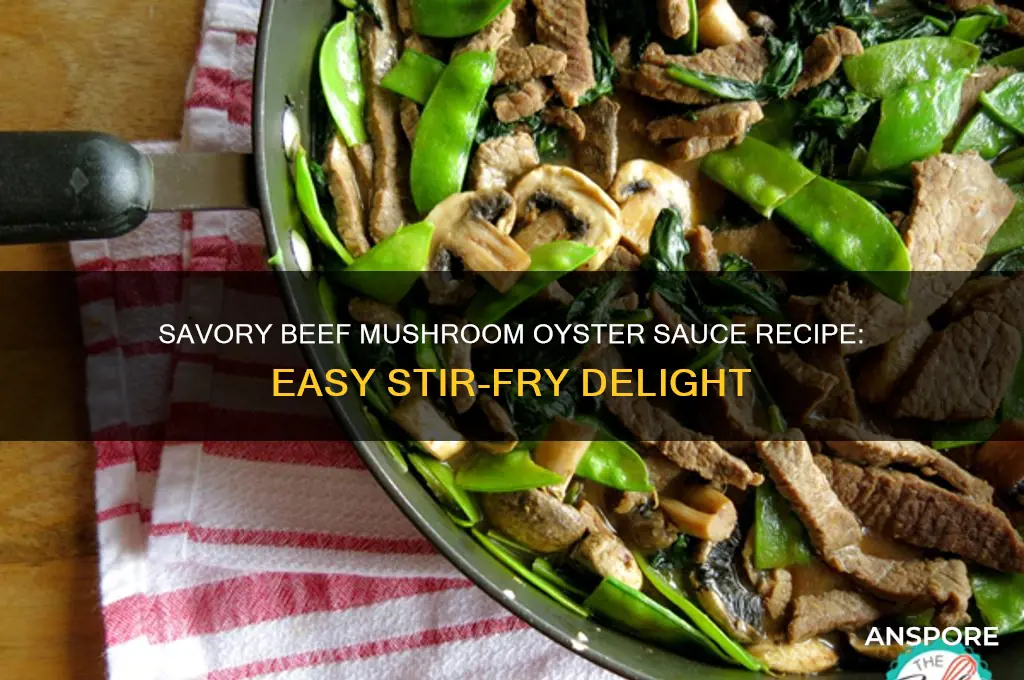 how to make beef mushroom oyster sauce