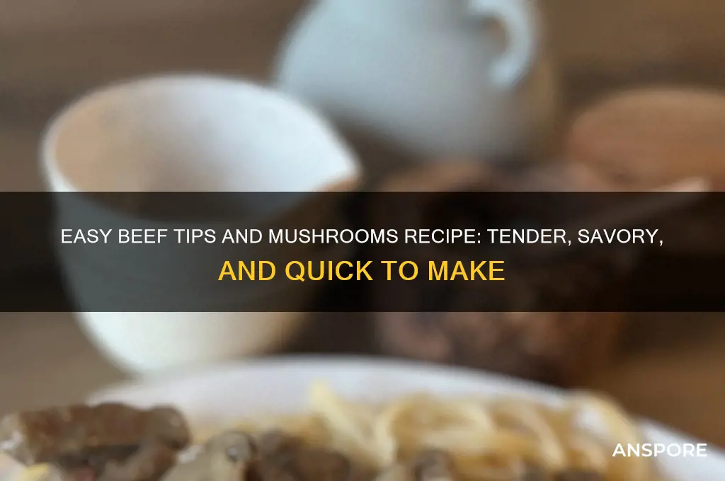 how to make beef tips and mushrooms