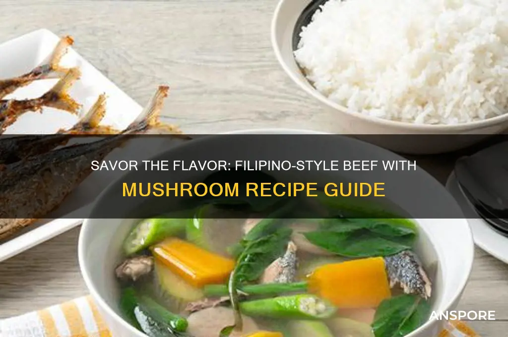 how to make beef with mushroom filipino style