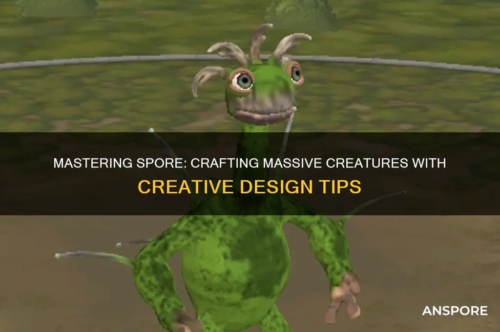 how to make big creatures in spore