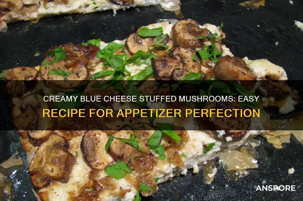 how to make blue cheese stuffed mushrooms