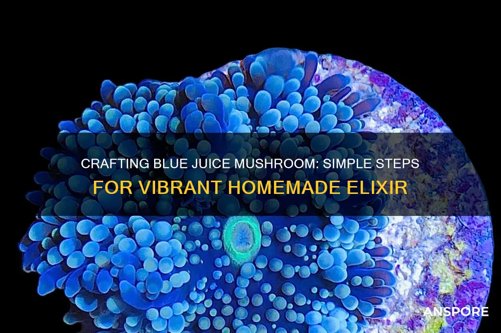 how to make blue juice mushroom