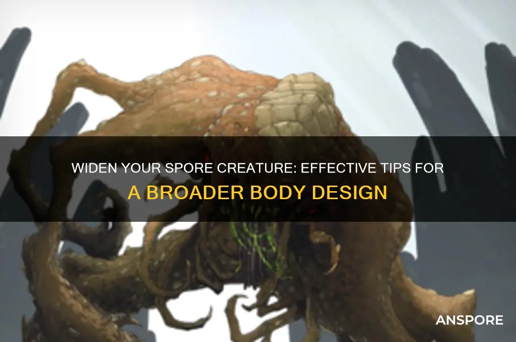 how to make body wider in spore